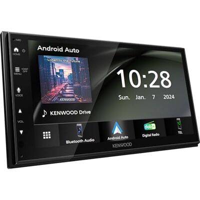 Kenwood DMX5023DABS, 17,3 cm WSVGA (1024 x 600 px), ontvanger met DAB+/FM, CarPlay, Android Auto, Apple & Android USB, Bluetooth, capacitief touchscreen, DSP, 4 x 50 W, 3 x 2,5 V vooruitgangen Kenwood DMX5023DABS, 17,3 cm WSVGA (1024 x 600 px), ontvanger met DAB+/FM, CarPlay, Android Auto, Apple & Android USB, Bluetooth, capacitief touchscreen, DSP, 4 x 50 W, 3 x 2,5 V vooruitgangen