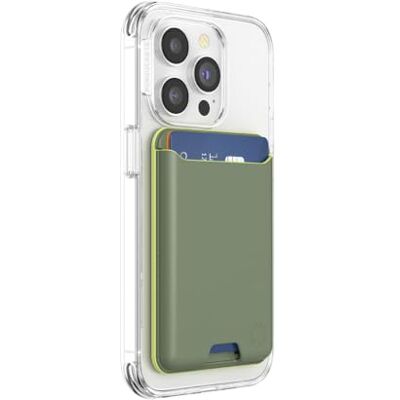 PopSockets Telefoonportemonnee en adapterring voor MagSafe, telefoonkaarthouder, eucalyptus PopSockets Telefoonportemonnee en adapterring voor MagSafe, telefoonkaarthouder, eucalyptus