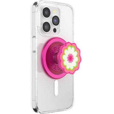 PopSockets MagSafe telefoongreep, magnetische houder Reliëfbloem Roze PopSockets MagSafe telefoongreep, magnetische houder Reliëfbloem Roze