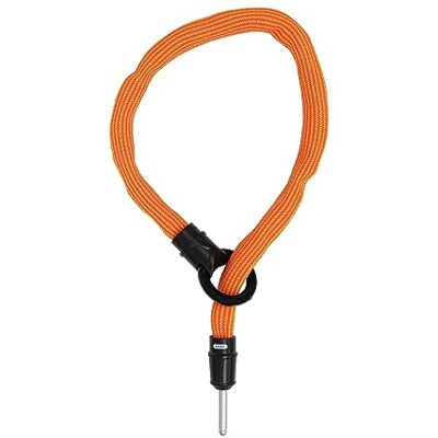 ABUS IvyTex Chain 6KS adapter, fietsslot met vuil- en vochtbestendige hoes, 6 mm dikke ketting, oranje ABUS IvyTex Chain 6KS adapter, fietsslot met vuil- en vochtbestendige hoes, 6 mm dikke ketting, oranje