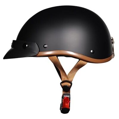 LIONCIANO Motorhelm voor volwassenen, open helm, ABS 709 gecombineerd met EPS, kingesp met snelsluiting. Geschikt voor scooter bromfiets chopper LIONCIANO Motorhelm voor volwassenen, open helm, ABS 709 gecombineerd met EPS, kingesp met snelsluiting. Geschikt voor scooter bromfiets chopper