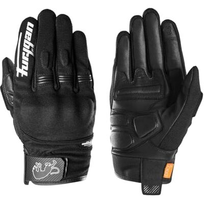 Furygan Jet D3O Evo Motorhandschoenen voor heren, handpalm van 100% leer, comfort, zomerhandschoenen, ademend en licht, compatibel met touchscreen Furygan Jet D3O Evo Motorhandschoenen voor heren, handpalm van 100% leer, comfort, zomerhandschoenen, ademend en licht, compatibel met touchscreen