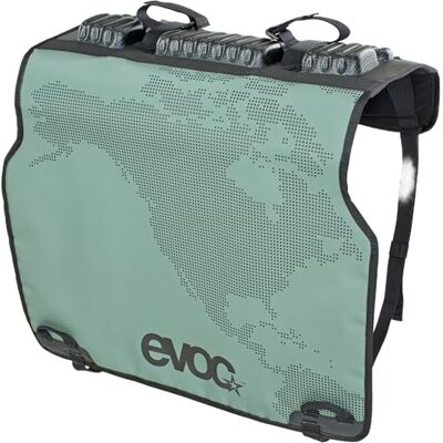 EVOC Tailgate PAD Duo voor het vervoer van fietsen als pick-up (fietsvervoer, veilige bevestiging van 2 fietsen, snelle toegang tot de laadhendel, bescherming voor pick-up en fiets), kleur: olijf EVOC Tailgate PAD Duo voor het vervoer van fietsen als pick-up (fietsvervoer, veilige bevestiging van 2 fietsen, snelle toegang tot de laadhendel, bescherming voor pick-up en fiets), kleur: olijf