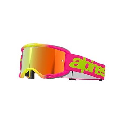 Alpinestars Vision 5 Wordmark Mirror motorcrossbril, roze, eenheidsmaat Alpinestars Vision 5 Wordmark Mirror motorcrossbril, roze, eenheidsmaat