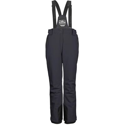 Killtec KSW 249 WMN SKI PNTS_ERIELLE dames skibroek met afneembare bandjes, randbescherming en sneeuwvanger, zwart/blauw, maat 36, 43428-000 Killtec KSW 249 WMN SKI PNTS_ERIELLE dames skibroek met afneembare bandjes, randbescherming en sneeuwvanger, zwart/blauw, maat 36, 43428-000
