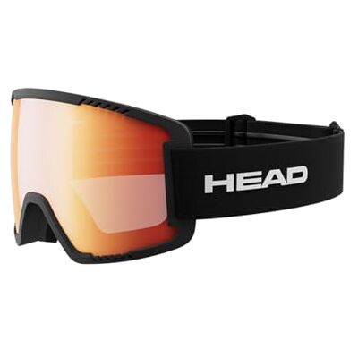 HEAD Contex Ski- en snowboardbril voor volwassenen, uniseks, rood/zwart, maat M HEAD Contex Ski- en snowboardbril voor volwassenen, uniseks, rood/zwart, maat M