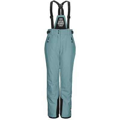 killtec Ksw 213 Grls Ski Pnts Skibroek/functionele broek met afneembare biker, randbescherming en sneeuwvanger voor meisjes killtec Ksw 213 Grls Ski Pnts Skibroek/functionele broek met afneembare biker, randbescherming en sneeuwvanger voor meisjes