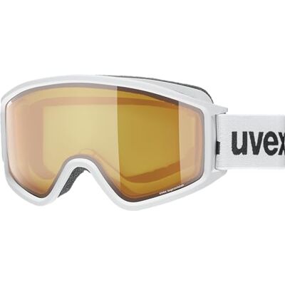 Uvex g.gl 3000 LGL Skibril voor dames en heren, anti-condens, vergroot gezichtsveld, anti-condens, mat wit/lasergoud lite-blauw, één maat Uvex g.gl 3000 LGL Skibril voor dames en heren, anti-condens, vergroot gezichtsveld, anti-condens, mat wit/lasergoud lite-blauw, één maat