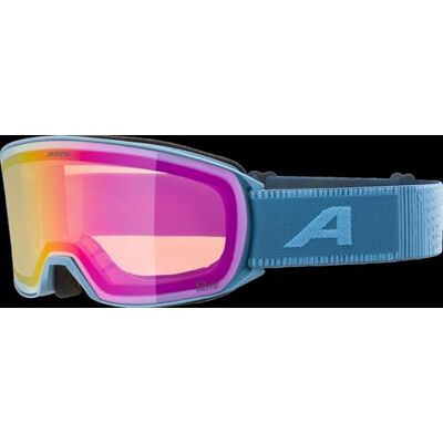 ALPINA NAKISKA Q-LITE Skibril, 100% uv-bescherming, voor volwassenen, mat rookblauw, één maat ALPINA NAKISKA Q-LITE Skibril, 100% uv-bescherming, voor volwassenen, mat rookblauw, één maat