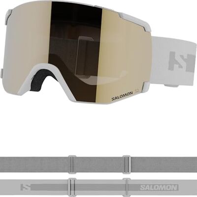 Salomon S/View Access Skimasker, uniseks, breed gezichtsveld, ideaal voor skiën en snowboarden, wit, eenheidsmaat Salomon S/View Access Skimasker, uniseks, breed gezichtsveld, ideaal voor skiën en snowboarden, wit, eenheidsmaat