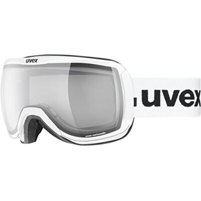 Uvex Downhill 2100 VP X Skibril voor volwassenen, zelfoplichtende polarisatie, wit/Vario-Pola, Eén maat Uvex Downhill 2100 VP X Skibril voor volwassenen, zelfoplichtende polarisatie, wit/Vario-Pola, Eén maat