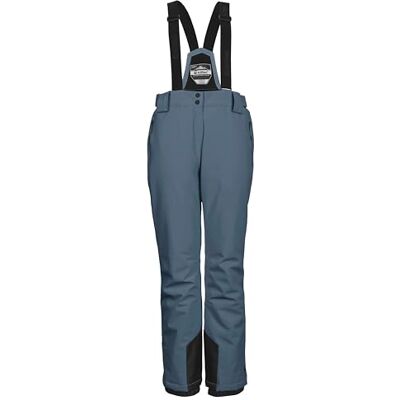Killtec KSW 249 WMN SKI PNTS_ERIELLE skibroek voor dames met afneembare bandjes, randbescherming en sneeuwvanger, duifblauw, maat 36 Killtec KSW 249 WMN SKI PNTS_ERIELLE skibroek voor dames met afneembare bandjes, randbescherming en sneeuwvanger, duifblauw, maat 36