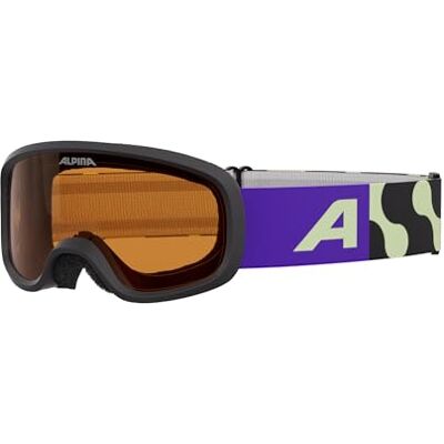ALPINA PINEY 2.0 Skibril, anti-condens, extreem robuust en onbreekbaar, met 100% uv-bescherming voor kinderen, zwart/limoen mat ALPINA PINEY 2.0 Skibril, anti-condens, extreem robuust en onbreekbaar, met 100% uv-bescherming voor kinderen, zwart/limoen mat