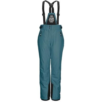 killtec Ksw 213 Grls Ski Pnts Skibroek/functionele broek met afneembare biker, randbescherming en sneeuwvanger voor meisjes killtec Ksw 213 Grls Ski Pnts Skibroek/functionele broek met afneembare biker, randbescherming en sneeuwvanger voor meisjes