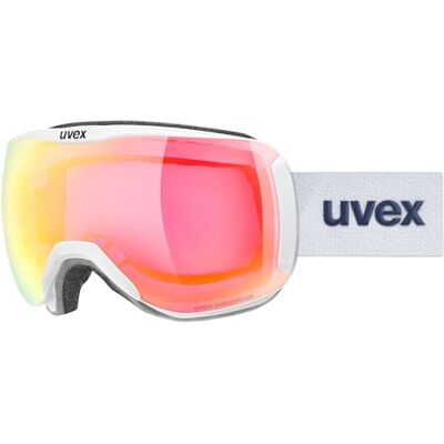 Uvex Downhill 2100 Cv skibril voor volwassenen, filter categorie 2, contrastverbetering, wit, Sl/rood/paars, één maat Uvex Downhill 2100 Cv skibril voor volwassenen, filter categorie 2, contrastverbetering, wit, Sl/rood/paars, één maat