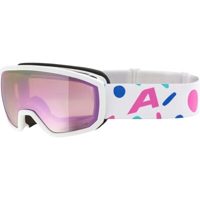 ALPINA Scarabeo JR. Q-LITE OTG skimasker voor kinderen, optimaal comfort door comfortabel frame, UV-bescherming, 100% wit, mat ALPINA Scarabeo JR. Q-LITE OTG skimasker voor kinderen, optimaal comfort door comfortabel frame, UV-bescherming, 100% wit, mat