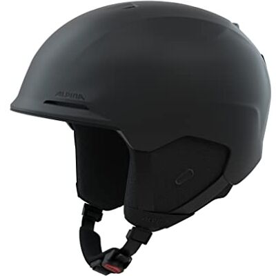 ALPINA BRIX Unisex skihelm voor volwassenen, mat zwart, 55-59 ALPINA BRIX Unisex skihelm voor volwassenen, mat zwart, 55-59
