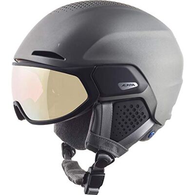 ALPINA Alto QV Skihelm, uniseks, volwassenen, gunmetal mat, 55-59 ALPINA Alto QV Skihelm, uniseks, volwassenen, gunmetal mat, 55-59