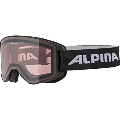ALPINA Narkoja Q Skibril voor volwassenen, uniseks, mat zwart, één maat ALPINA Narkoja Q Skibril voor volwassenen, uniseks, mat zwart, één maat
