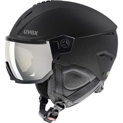 Uvex Instinct Visor Skihelm voor mannen en vrouwen met vizier individuele maatinstelling matzwart 59-61 cm Uvex Instinct Visor Skihelm voor mannen en vrouwen met vizier individuele maatinstelling matzwart 59-61 cm