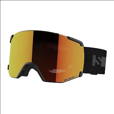 Salomon S/View Skimasker, uniseks, breed gezichtsveld, ideaal voor skiën en snowboarden, zwart, eenheidsmaat Salomon S/View Skimasker, uniseks, breed gezichtsveld, ideaal voor skiën en snowboarden, zwart, eenheidsmaat