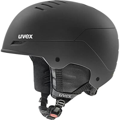 Uvex wanted Robuuste skihelm voor dames en heren Individuele pasvorm Nekband Mat zwart 54-58 cm Uvex wanted Robuuste skihelm voor dames en heren Individuele pasvorm Nekband Mat zwart 54-58 cm