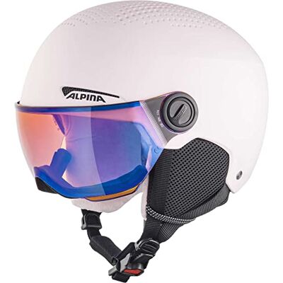 ALPINA Uniseks Kinderen, ZUPO VISOR Q-LITE skihelm, mat roze, 51-55 cm ALPINA Uniseks Kinderen, ZUPO VISOR Q-LITE skihelm, mat roze, 51-55 cm