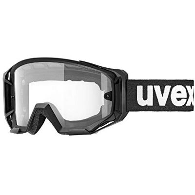 Uvex Athletic Bike Uniseks fietsmasker, vergroot gezichtsveld, condensvrij, lichtzwart, één maat Uvex Athletic Bike Uniseks fietsmasker, vergroot gezichtsveld, condensvrij, lichtzwart, één maat