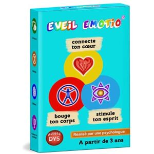 EMOTIO EVEIL Kaartspel voor de ontwikkeling van hart, lichaam en geest, intelligentie, motoriek, emoties, concentratie, geheugen, vanaf 3 jaar, gemaakt in Frankrijk EMOTIO EVEIL Kaartspel voor de ontwikkeling van hart, lichaam en geest, intelligentie, motoriek, emoties, concentratie, geheugen, vanaf 3 jaar, gemaakt in Frankrijk