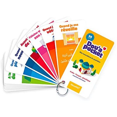 Educatfal DOU'A POCKET Mijn dagelijkse aanroepingen (islam voor kinderen), cadeau-idee voor hulp en ramadan Educatfal DOU'A POCKET Mijn dagelijkse aanroepingen (islam voor kinderen), cadeau-idee voor hulp en ramadan