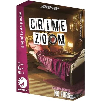 Asmodee Aurora Crime Zoom: No Furs, gezelschapsspellen, onderzoekspellen, observatiespellen, vanaf 16 jaar, 1 tot 6 spelers, Franse versie Asmodee Aurora Crime Zoom: No Furs, gezelschapsspellen, onderzoekspellen, observatiespellen, vanaf 16 jaar, 1 tot 6 spelers, Franse versie
