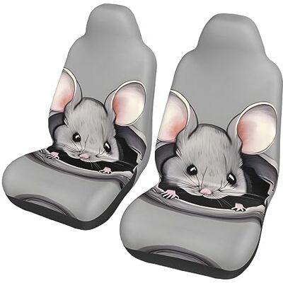 AthuAh Grey Rat Dua Sarung JOK Mobil,*, Sarung JOK Mobil Depan, Cocok Untuk Sebagian Besar Mobil, SUV, Truk, Van, Dll. AthuAh Grey Rat Dua Sarung JOK Mobil,*, Sarung JOK Mobil Depan, Cocok Untuk Sebagian Besar Mobil, SUV, Truk, Van, Dll.
