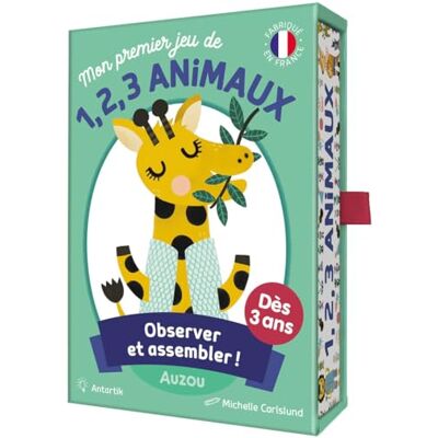 AUZOU Mijn eerste kaartspel: 1, 2, 3 dieren AUZOU Mijn eerste kaartspel: 1, 2, 3 dieren