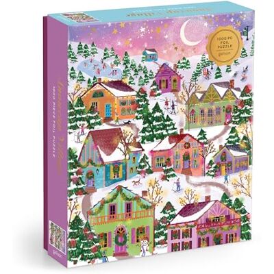 Galison Joy Laform Snowcap Village 1000 stukjes folie puzzel Galison Joy Laform Snowcap Village 1000 stukjes folie puzzel
