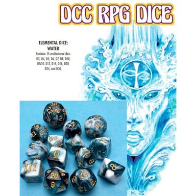 Goodman Games DCC RPG Dice Set Elemental Dice: Water Goodman Games DCC RPG Dice Set Elemental Dice: Water
