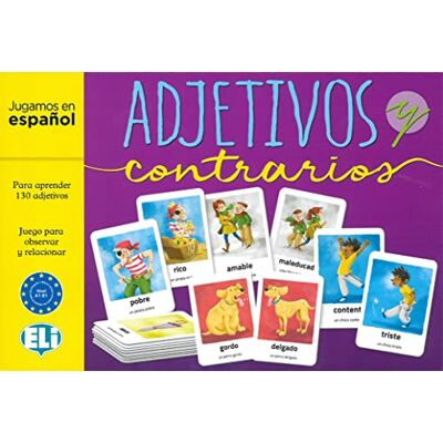 Klett adjetivos y contrarios. Gamebox: Spel à 2 x 65 kaarten met bijvoegingen en hun tegenstellingen, 1 joker- en 1 gebeurtenisskaart + spelhandleiding Klett adjetivos y contrarios. Gamebox: Spel à 2 x 65 kaarten met bijvoegingen en hun tegenstellingen, 1 joker- en 1 gebeurtenisskaart + spelhandleiding
