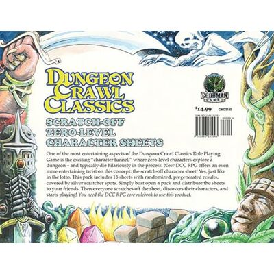 Goodman Games DCC RPG 0-niveau Scratch Off Character Sheets Goodman Games DCC RPG 0-niveau Scratch Off Character Sheets