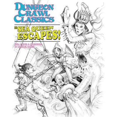 Goodman Games Dungeon Crawl Classics #75: The Sea Queen Escapes Sketch Cover Goodman Games Dungeon Crawl Classics #75: The Sea Queen Escapes Sketch Cover