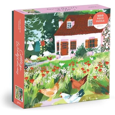 Galison Cottage Wildflowers 1000 stukjes puzzel in een vierkante doos Galison Cottage Wildflowers 1000 stukjes puzzel in een vierkante doos