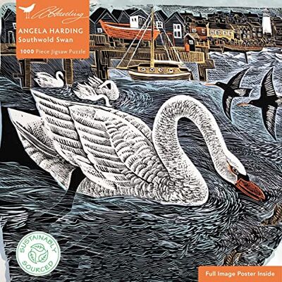 Flame Tree Gift Sustainable Jigsaw puzzel Angela Harding: Southwold Swan: 1000 stukjes. Ethical, duurzaam, aards vriendelijk Flame Tree Gift Sustainable Jigsaw puzzel Angela Harding: Southwold Swan: 1000 stukjes. Ethical, duurzaam, aards vriendelijk