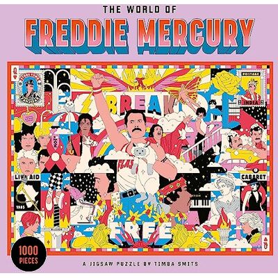Laurence King The World of Freddie Mercury A Jigsaw puzzel/Engels Laurence King The World of Freddie Mercury A Jigsaw puzzel/Engels