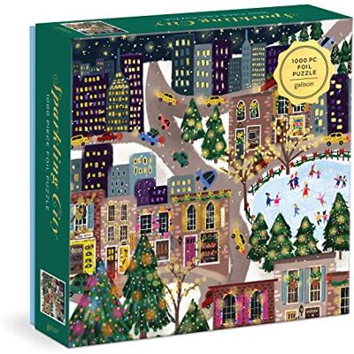 Galison Joy Laform Sparkling City 1000 stukjes folie puzzel in een vierkante doos Galison Joy Laform Sparkling City 1000 stukjes folie puzzel in een vierkante doos