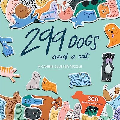 Laurence King 299 honden (en een kat) A Canine Cluster puzzel/Engels Laurence King 299 honden (en een kat) A Canine Cluster puzzel/Engels