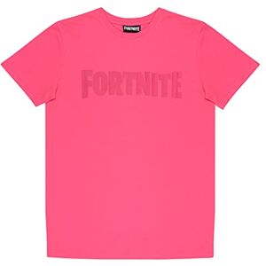 Fortnite Tekst Logo jongens T-shirt 13-14 jaar Xbox PS4 PS5 Switch, kinderkleding, gamer verjaardagscadeau voor jongens, roze, XXL, Roze XXL