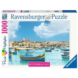 Ravensburger Puzzel voor volwassenen Puzzel 1000 p Malta de Middellandse Zee (Puzzle Highlights) 14978