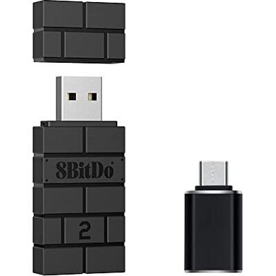 Mcbazel 8 bit 2 draadloze USB-adapter met OTG-adapter, accessoire compatibel met OLED/NS Switch/PS5/PS4/PC/Raspberry Pi-schakelaar Mcbazel 8 bit 2 draadloze USB-adapter met OTG-adapter, accessoire compatibel met OLED/NS Switch/PS5/PS4/PC/Raspberry Pi-schakelaar