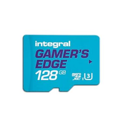 Integral Gamer's Edge 128 GB Micro SD-kaart voor Nintendo Switch – snel opladen en opslaan van games, download en sla gegevens op, bouwt de Nintendo Integral Gamer's Edge 128 GB Micro SD-kaart voor Nintendo Switch – snel opladen en opslaan van games, download en sla gegevens op, bouwt de Nintendo