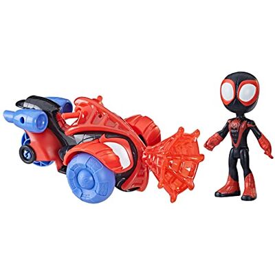 Marvel Spidey and Friends Miles Techno Racer Speelgoedauto met Geluid en Licht Marvel Spidey and Friends Miles Techno Racer Speelgoedauto met Geluid en Licht
