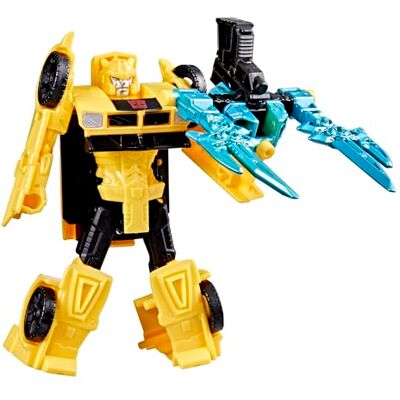 Transformers CYBERWORLD, Cyber Changers Bumblebee figuur in harnas Transformers CYBERWORLD, Cyber Changers Bumblebee figuur in harnas