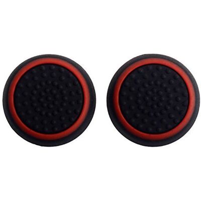 Vivi Audio ® Capuchons de joystick pour manette de jeu PS4, Xbox One, Xbox 360, PS3, PS2 Noir/rouge Vivi Audio ® Capuchons de joystick pour manette de jeu PS4, Xbox One, Xbox 360, PS3, PS2 Noir/rouge